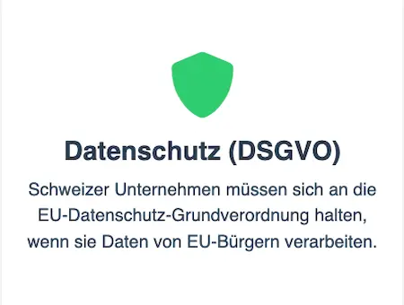 Schweizer Unternehmen m&uuml;ssen sich an die EU-Datenschutz-Grundverordnung halten, wenn sie Daten von EU-B&uuml;rgern verarbeiten.