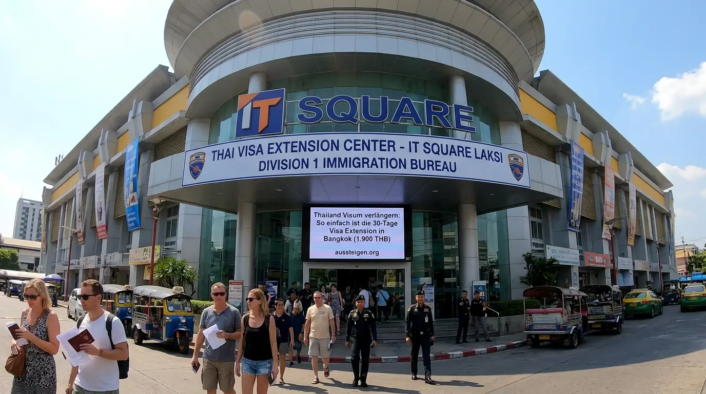 30 Tage Visa Verl&auml;ngerung im IT Square Laksi
